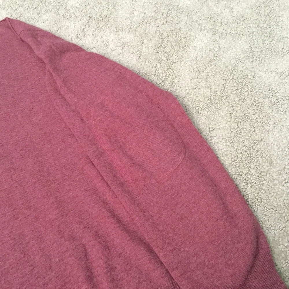 Banana Republic Lambs Wool Cashmere Red Sweater Size Large Fall Winter Basic